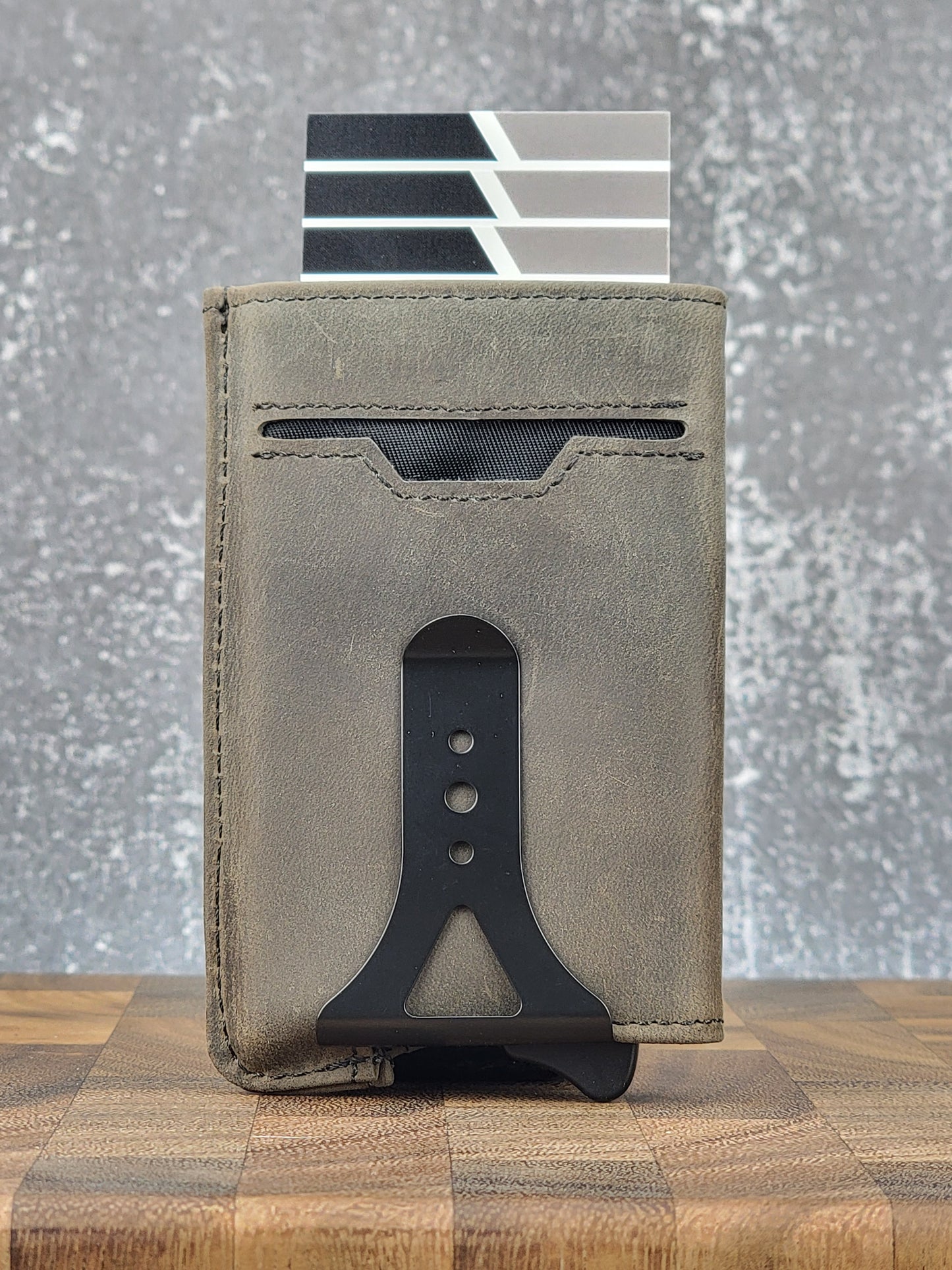 RFID Trigger Wallet - Grey Cowhide