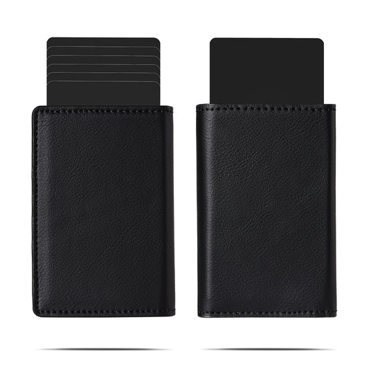 Cowhide Magnetic Folding RFID Wallet