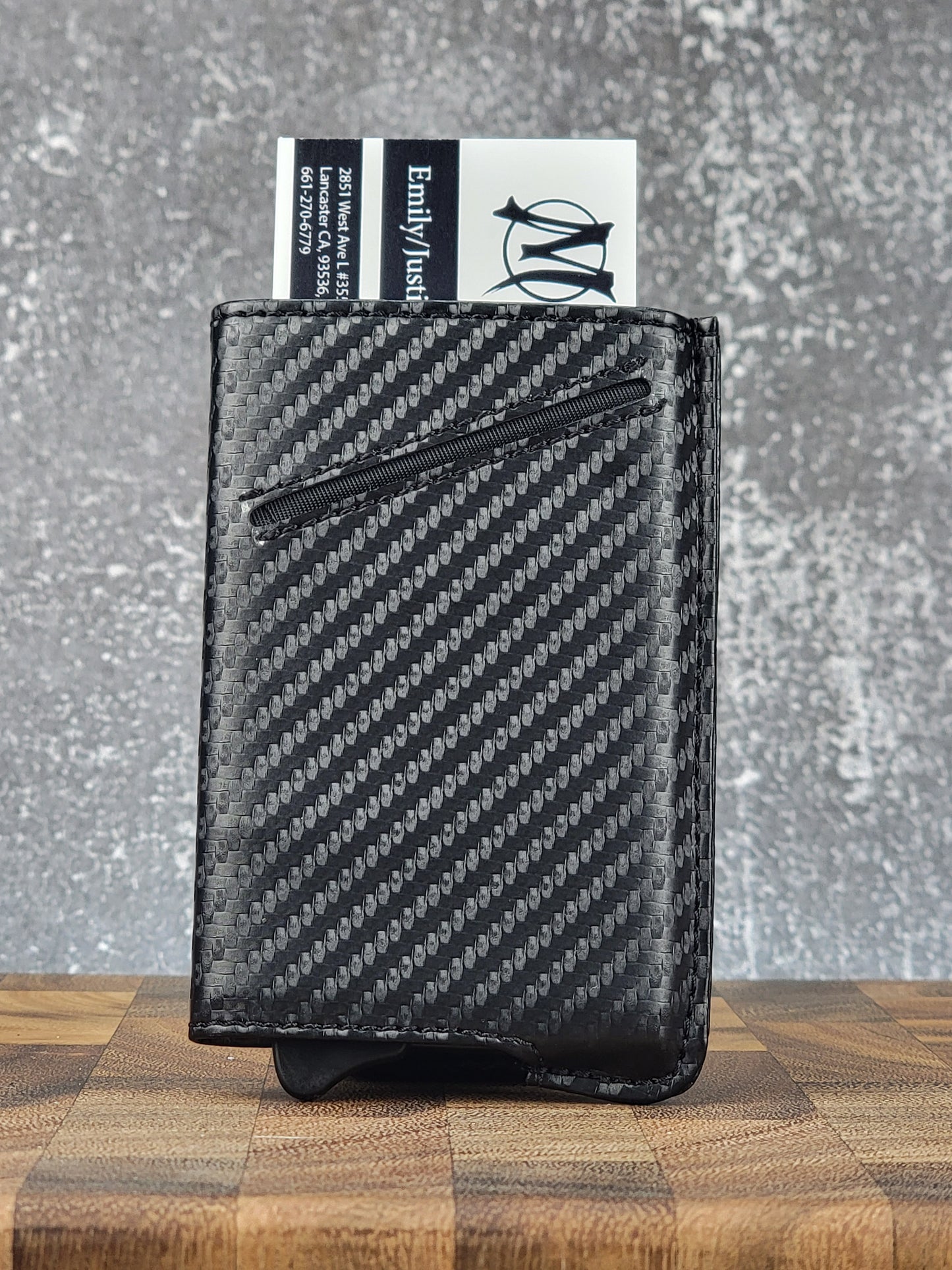 RFID Trigger Wallet -Carbon Fiber Look