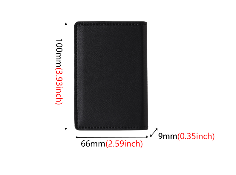 Cowhide Magnetic Folding RFID Wallet