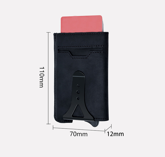 RFID Trigger Wallet -Brown Cowhide